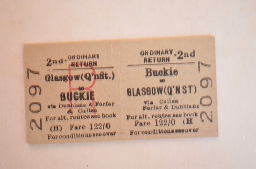 Railway ticket brb glasgow - railway,