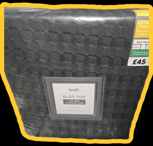 Dunelm emerson waffle slot top - dunelm,