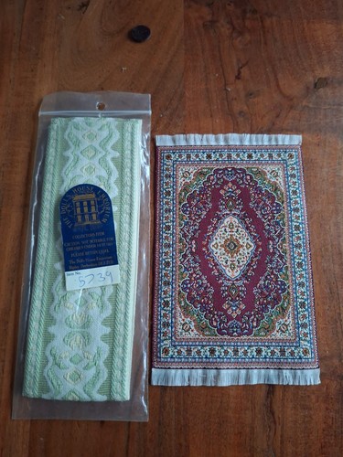Dolls house rug and - house,