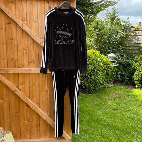 Adidas velvet tracksuit - tracksuit, xs