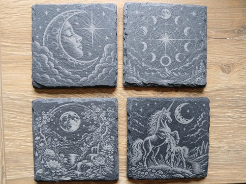Laser engraved celestial - engraved,