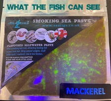 Sea Fishing Bait Paste UV - Mackerel - Black Lugworm -  Peller Crab - You Choose