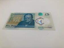 AA15 286988- £5 FIVE POUND POLYMER NOTE - LOW SERIAL NUMBER RARE CIRCULATED