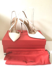 BNIB PURA LOPEZ WHITE LEATHER