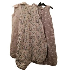 3x Baby Girls Sleeping Bags, M&S, Lupilu & Next, 2.5 TOG, floral, elephant cloud
