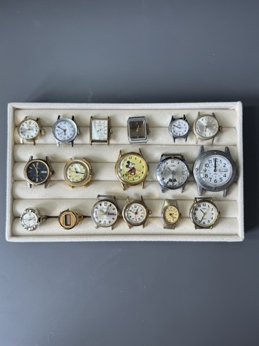 Vintage watch heads - vintage, mixed