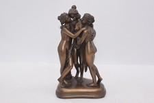 Oliver Tupton Sculpture Signed Cold Cast Bronze Three Graces