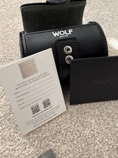 Wolf Watch Roll Single Black