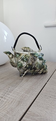 Vintage conch shell majolica - vintage,