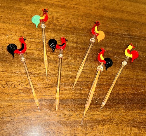 Vintage cocktail sticks set - cocktail,