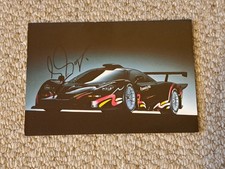 McLaren F1 Official Postcard Signed by  Le Mans Driver Steve Soper