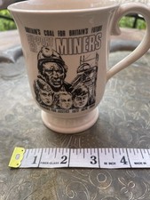 Vintage Commerative Miners Strike Mug NUM Kent Area