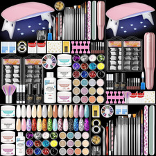 83Pcs Acrylic Nails Kit - Full Set with Lamp and Electric Nail File, Nail Kit Ac