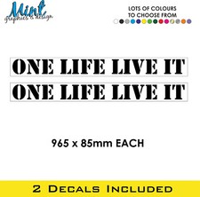 One Life Live it Sticker
