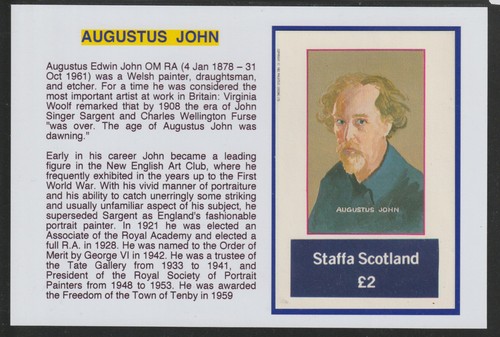 Staffa 1982 artists augustus - staffa,