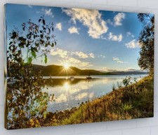 STUNNING SUNSET LANDSCAPE CANVAS PICTURE PRINT WALL ART