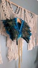 Blue Fantasy Feather Costume
