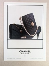 Chanel Boutique Accessories Original 1987 Paper Magazine Advert