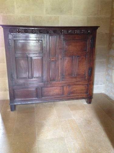 Antique french oak armoire - french,