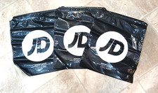 3 BLACK & WHITE  SMALL SIZE  9" X 11" JD SPORTS DUFFLE DRAWSTRING GYM BAG NEW