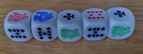 Poker dice - dice, x5