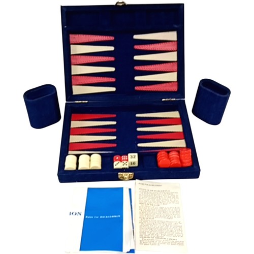 Vintage backgammon set - vintage,