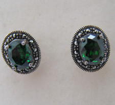 Silver 925 green stone