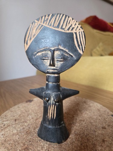Hand carved wooden - wooden, akua'ba
