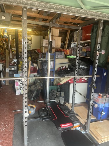 Power rack with pulley - with, system