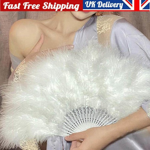 20s feather fan handheld - handheld,