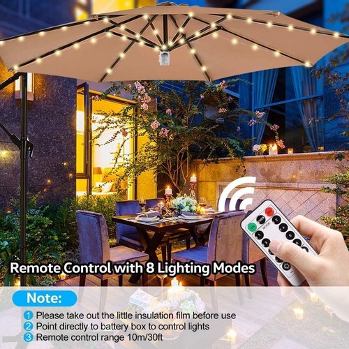 Parasol lights modes - parasol, patio