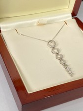 18ct Gold 0.5ct Diamond Necklace ILIANA Drop Pendant Chain 18K 18 Carat 18"