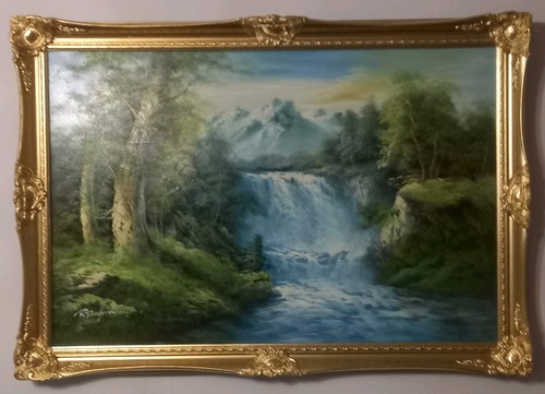 Large danford oil painting - r.,