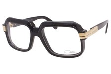 Cazal Legends Eyeglasses 607 001 Black /Gold Square Optical Frame 56mm