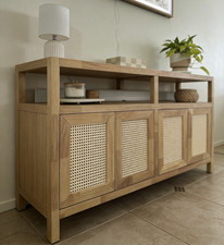Boho Rattan Buffet Sideboard