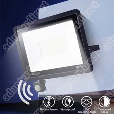 200W LED Floodlight Motion Sensor Security Garden Light Outdoor PIR Flood Light
