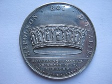 1805 white metal cliche medal