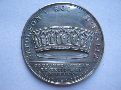 1805 white metal cliche - , medal