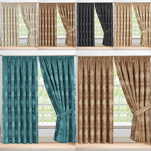 Pencil pleat luxury jacquard - pleat,
