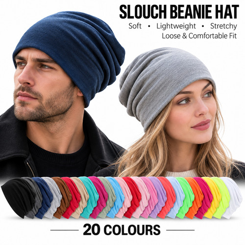 Slouch beanie hat soft - beanie,