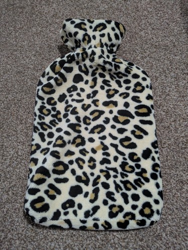 Leopard print hot water bottle - water,