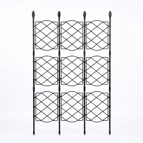 Black garden trellis - black,
