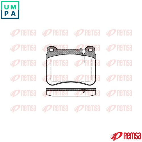Brake pad set - set, disc