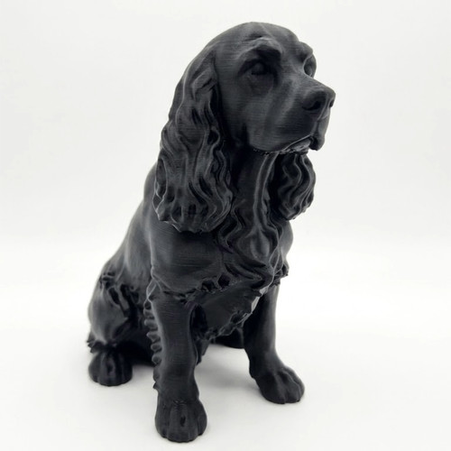 Cocker spaniel dog sculpture - dog,