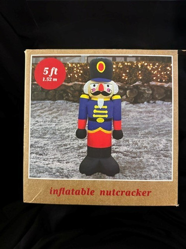 5ft nutcracker inflatable - nutcracker,