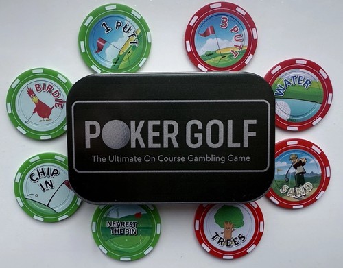 Poker golf - poker, chips