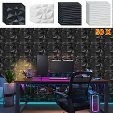 50PCS Pack 3D Wall Panels Diamond Design Sound Proofing Panels for KTV Game Room