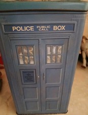 Doctor Dr Who Tardis Police Box Ltd Ed Tin with trial of a Timelord videos BBC