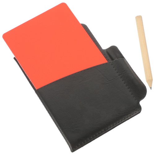 Durable referee set with red - referee,