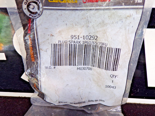 Mtd cub cadet 951 10292 - cub, torch